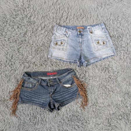***Y2K Mixed Rise Short Shorts Bundle