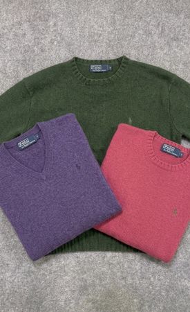 Ralph Lauren Polo Round Neck/VNeck Sweaters #0019