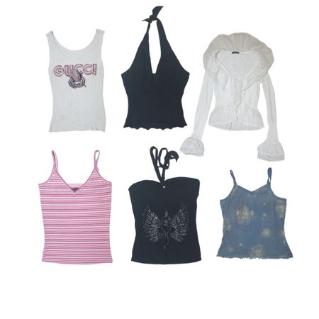 Ensemble de tops Y2K