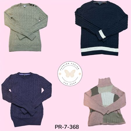 Women's Vintage Y2K Knit Sweater – Cozy Everyday Style (PR-7-368)
