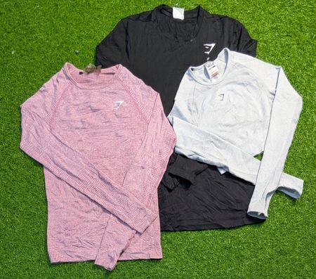 6967 - Gymshark Crop Tee , T-shirts à manches longues