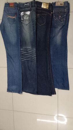 Y2k women embellished boot cut jeans