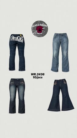 Y2K Hiphop jeans WR-2437