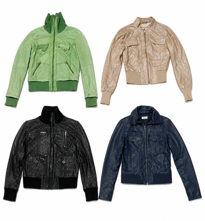 Premium Women's Vintage Y2K Leather Jacket