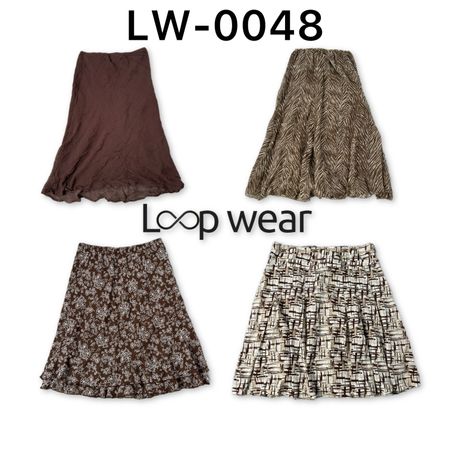 Y2K Whimsigoth & Grunge Printed Midi Skirts