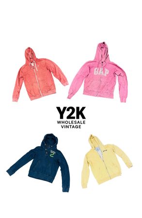 Y2K Vintage Hoodie & Jacket Wholesale Bundle – Retro Streetwear (YWV31)