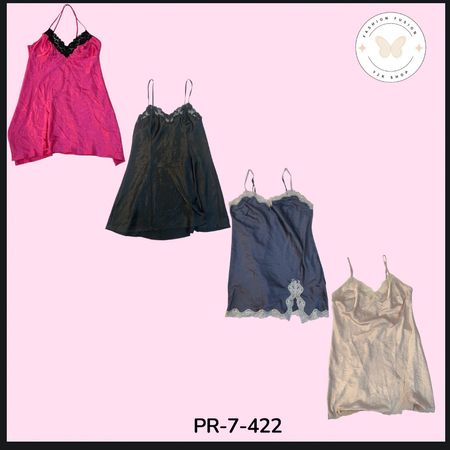 Women's Satin Slip Dress – Vintage Y2K Evening Style (PR-7-422)