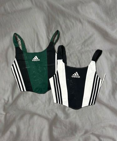 Upcycled Adidas Lace Top