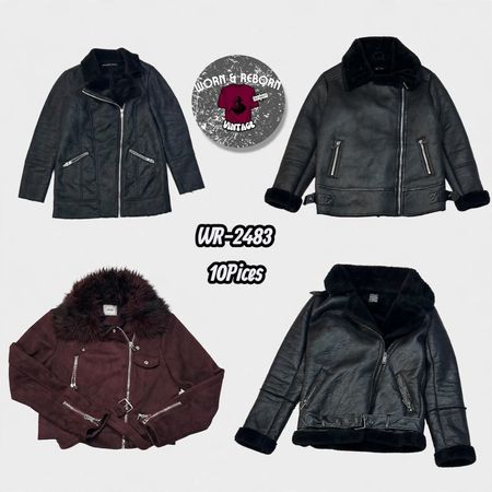 Y2k suede leather jackets WR-2483