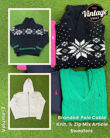 Branded Polo ( Ralph Lauren) Mix Sweaters , Volume : 3 , 10 Pieces