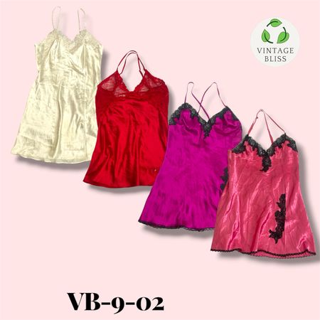 Y2K Vintage Slip Dress Wholesale Bundle (VB-8-02)10 piece