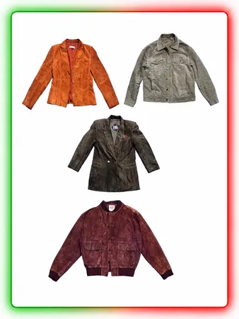 Vintage Suede Leather Coats & Jackets – 11 Piece Wholesale Mix(Sue-07)