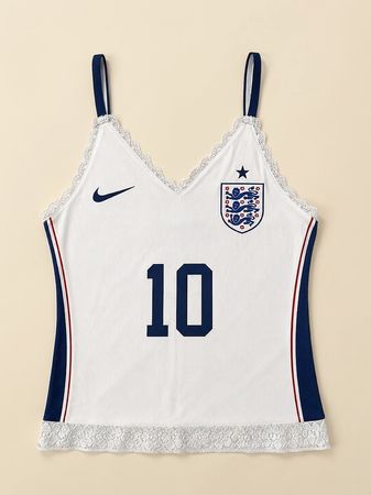 Upcycled Football Lace Cami (Dc-10-200)