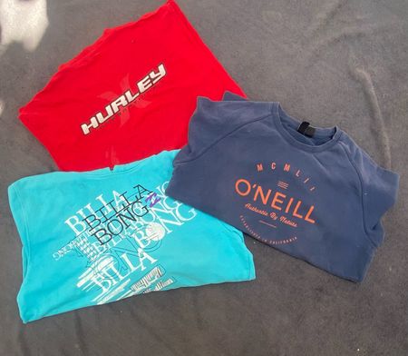 Billabong ,Quiksilver Oneill and Hurley sweat T shirts