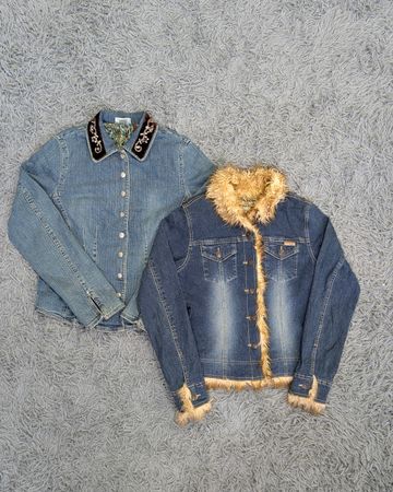 ***Y2K Denim Jackets – Retro 2000s Fashion Mix