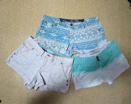 THB00030 Y2K Vintage Cotton Shorts – Retro Casual Collection