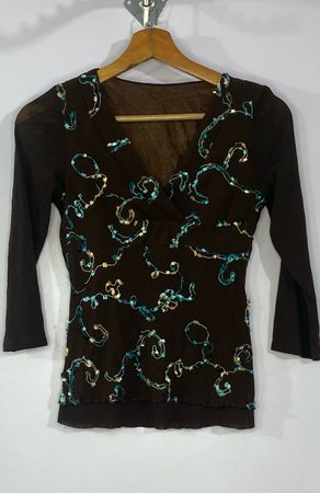 Blusa a maniche lunghe Y2k