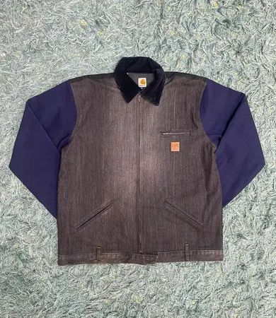 Giubbotti Detroit in denim e tela Carhartt riciclati | Pacchetto premium rielaborato (Dc-09-31)