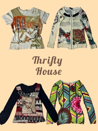 Y2K Abstract Print Babytees(TH/537)