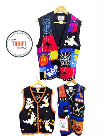 Halloween Knits Cardigans and Vest LX557