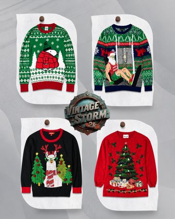 Y2K Weihnachts-Pullover