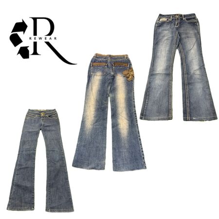 Y2K Cyber Girl Era Denim Jeans RW-2459