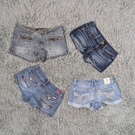 ***Y2K Denim Micro Shorts Wholesale
