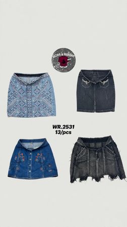 Y2K Mini-Jeansröcke WR-2531
