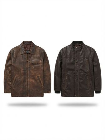 (FV-2763) Vintage Lederjacke Großhandelsbundle – Y2K Utility, Biker & Moto Mix