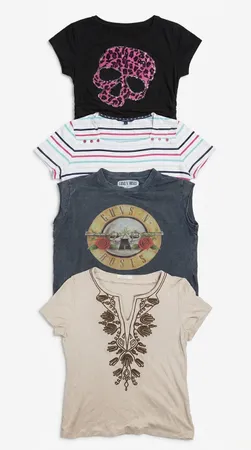 vintage Y2K-women tees Y2K tops Graphic tees