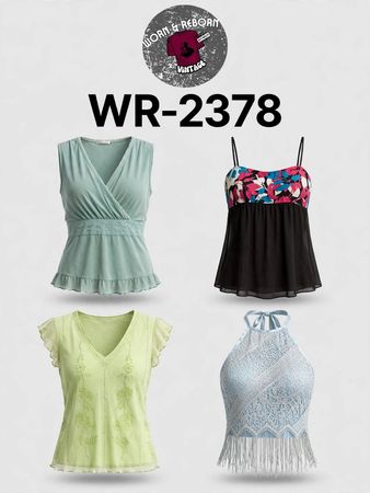 Y2k earthy tone tops WR-2378