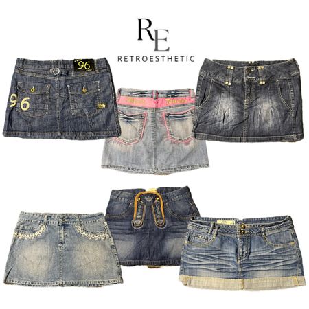 JUPES MINI EN DENIM Y2K