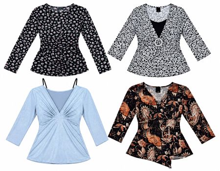 Y2K long Slvess Blouse 10 pcs At 1502