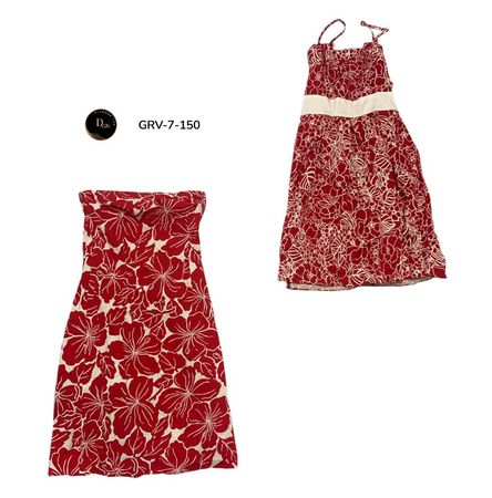 Women’s Cotton Dress – Authentic Y2K Vintage Fashion Dress. (GRV-7-150)