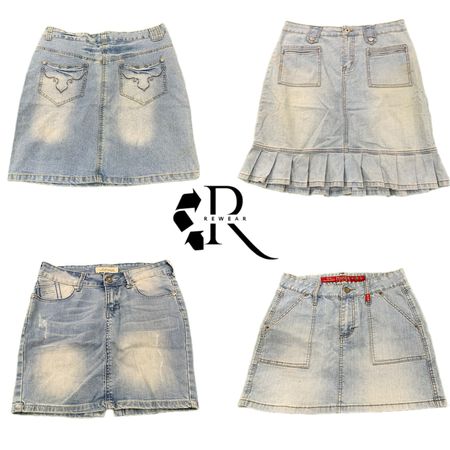 Y2K NYC IT GIRL DENIM MIDI SKIRT RW-2454