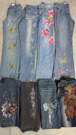 Y2k Embellished & Embroidered Jeans Bundle