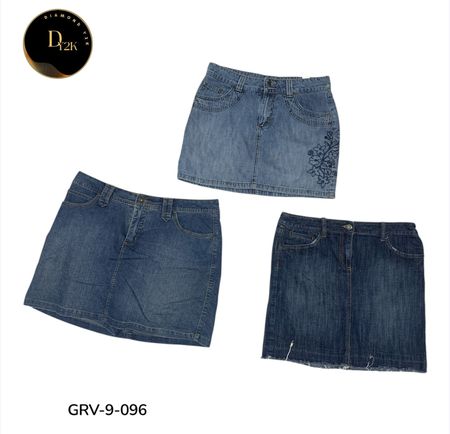Women’s Denim Midi Skirt – Premium Everyday Wear ?GRV-9-096)
