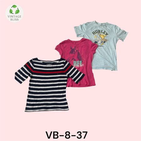 Y2K Vintage Printed T-Shirt Wholesale Bundle(VB-8-37) 15 pieces