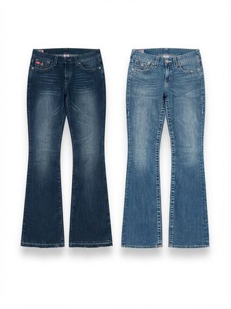 (FV-2243) Y2K Low Rise Denim Jeans