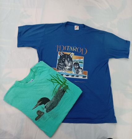 CR11968 T-shirts vintage à couture unique