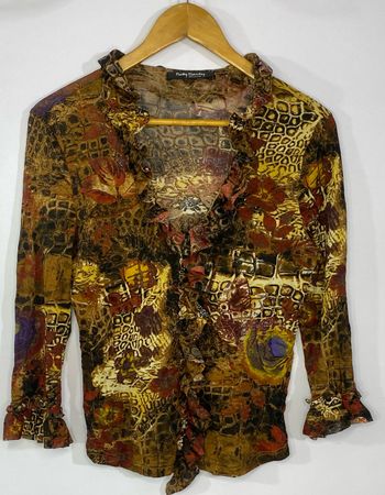 Y2k full sleeve blouse
