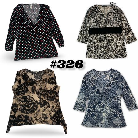 Y2k Stylish Printed Blouse (brands) Studio , Anna & Stage etc #326.