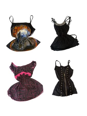 Y2K Schwarz und Weiß Gingham Cami Tops-ST-192