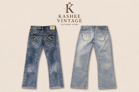 jeans a zampa d'elefante vintage
