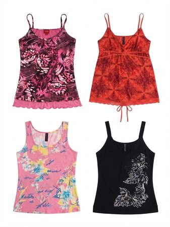 Y2K cami tops