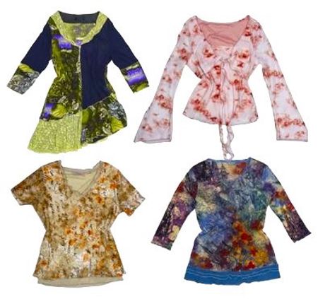 Y2K Abstract Graphic Mesh Tops