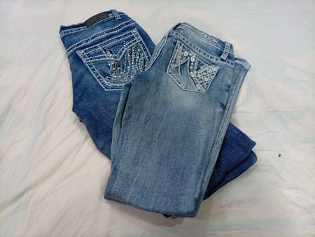 CR11891 Y2K Flare- und Straight-Leg-Jeans