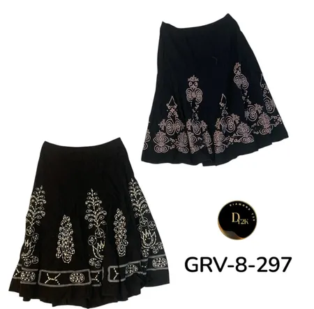 7. Jupe en coton plissée pour femmes – Mode rétro authentique Y2K. (GRV-8-297)