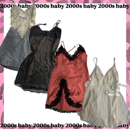 Lace me up 2000s: silk slip dresses