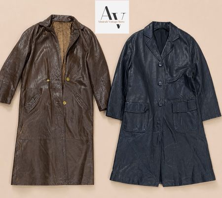 Trench-coats en cuir style Y2k